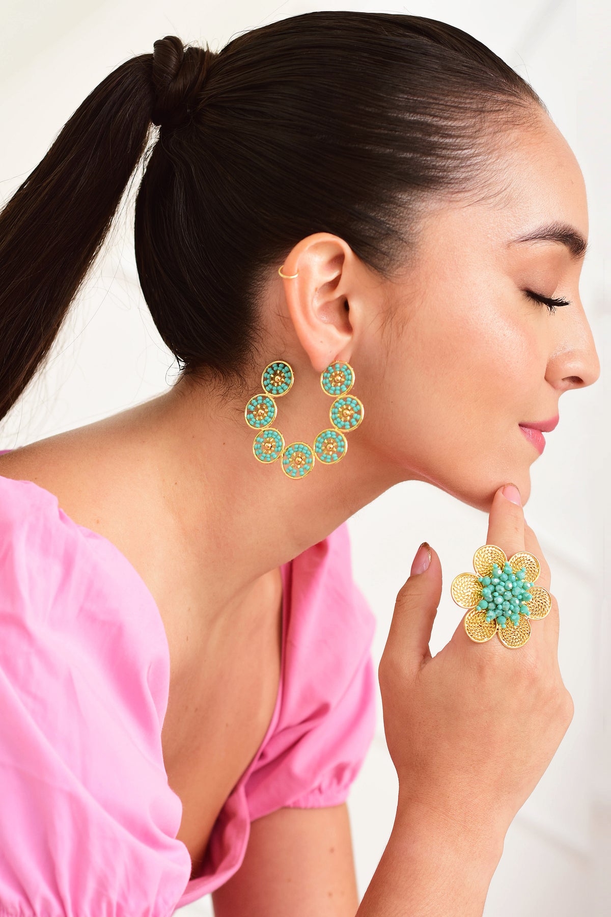 ARETES TEJIDOS