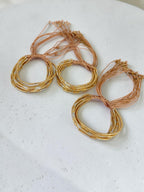 Pulsera Miyuki Oro Metalizadas
