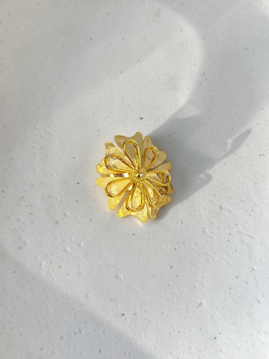 Anillo Bronce Flor