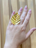 Anillo Bronce Hoja