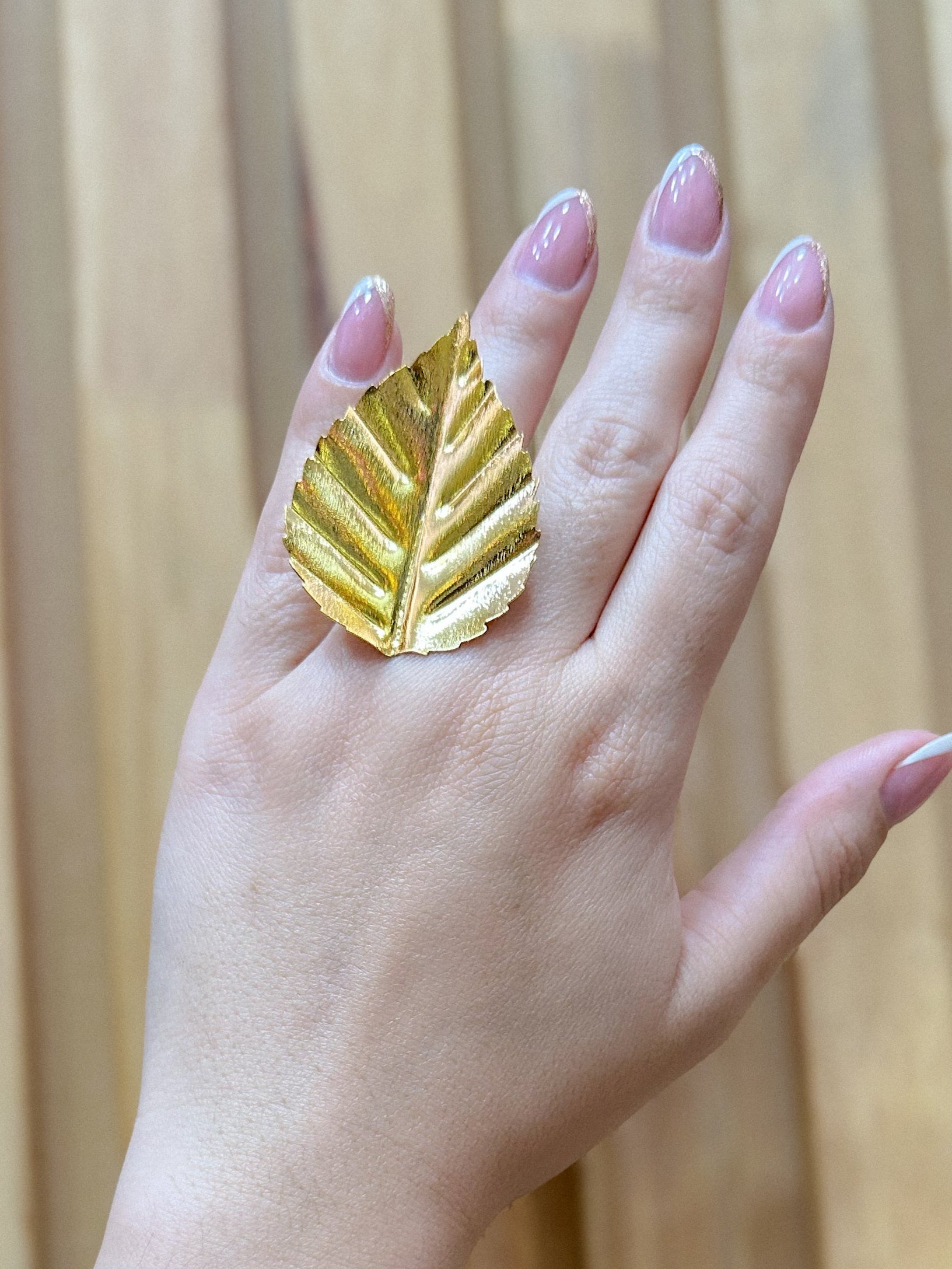 Anillo Bronce Hoja