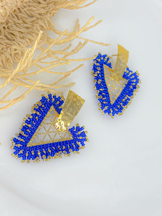 Arete Tejido Azul ATP0225