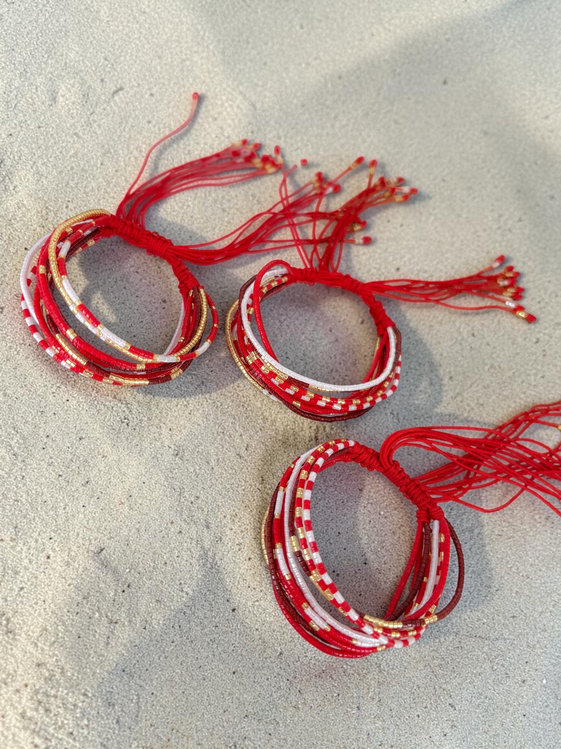 Pulsera Miyuki Roja